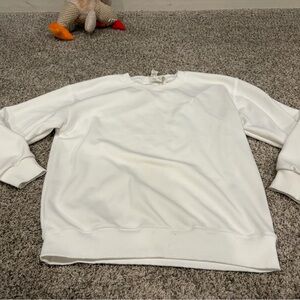 ALO Yoga White Sweatshirt